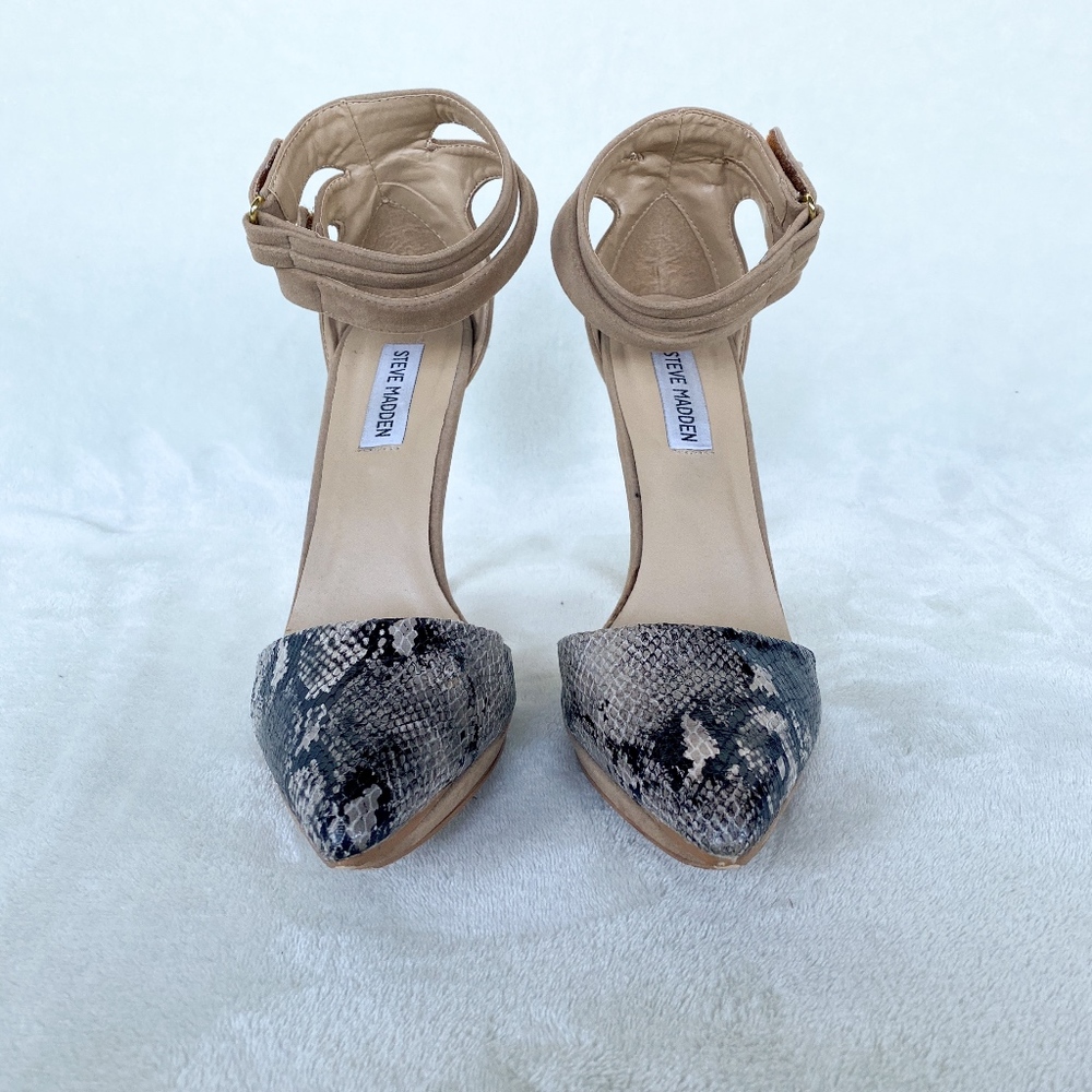 snake toed heels